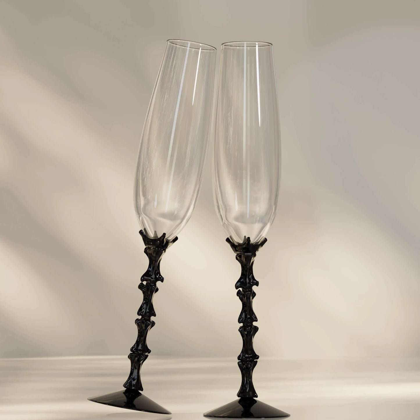 ingo Skeleton Spine Champagne Flute