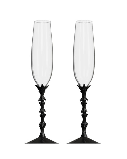 ingo Skeleton Spine Champagne Flute