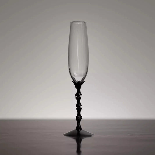 ingo Skeleton Spine Champagne Flute