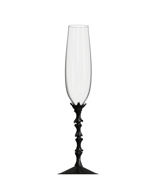 ingo Skeleton Spine Champagne Flute